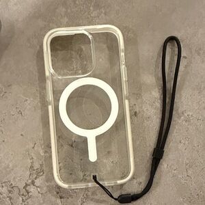 Clear Protective IPhone 16 Case with Strap